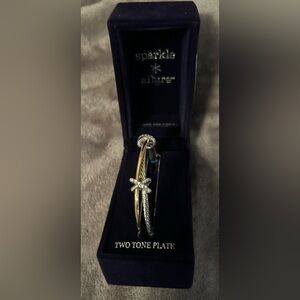 Sparkle Allure Two-Tone Gold and Silver Plated Bracelet